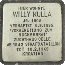 Stolperstein für Willy Kulla