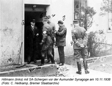 Vor der Aumunder Synagoge 1938